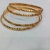 Micro Gold Plated Bangles 4 piece Bangle Set