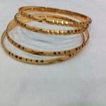 Micro Gold Plated Bangles 4 piece Bangle Set