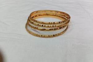 Micro Gold Plated Bangles 4 piece Bangle Set