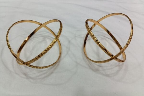 Micro Gold Plated Bangles 4 piece Bangle Set