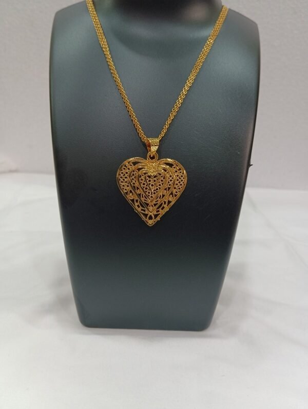 Micro Gold plated Designer Filigree Pendant Chain