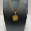 Micro Gold plated Designer Chain Pendant set