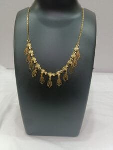 beautiful designer gold plated necklace