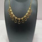 beautiful designer gold plated necklace