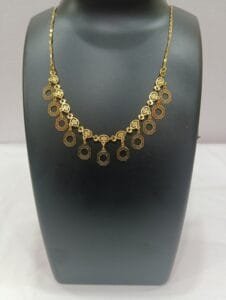 beautiful designer gold plated necklace