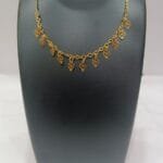 beautiful designer gold plated necklace