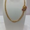 1 Gram Gold Plated Mop Double Chain 24" inch with Designer Pendant