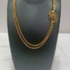 1 Gram Gold Plated Mop Double Chain 12 inch with Designer Pendant