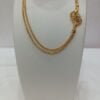 1 Gram Gold Plated Mop Double Chain 12 inch with Designer Pendant