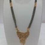 Micro Gold Plated Traditional Black Beads Mangal Sutra