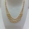 Gold Plated 3 Strand Ball Chain Gorgeous Necklace