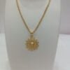 Micro Gold plated Designer Chain Pendant set