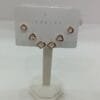 Rose Gold Plated Stone Studded Latest Earrings & Studs 3 Pair Combo Set