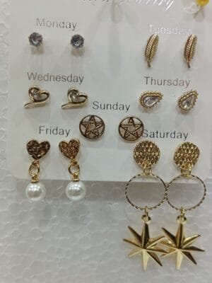 Latest Earrings & Studs 7 Pair Combo Set 7 Different Style