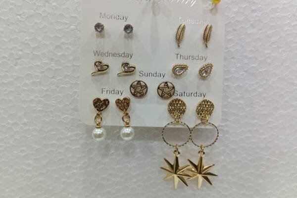 Latest Earrings & Studs 7 Pair Combo Set 7 Different Style