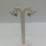 Platinum Plated Pearls Studded Enamel Latest Earrings & Studs 3 Pair Combo Set