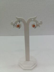 Platinum Plated Pearls Studded Enamel Latest Earrings & Studs 3 Pair Combo Set