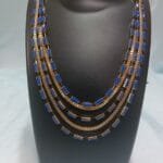 Gold Plated Multi Strand Chain Necklace Haar Fashion Jewelry