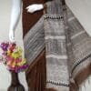 Beautifully Crafted Kota Silk Saree With Semi Digital Print ethically made Brown color