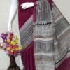 Beautifully Crafted Kota Silk Saree With Semi Digital Print ethically made Maroon color