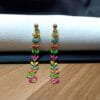 Gold Plated Multi Color Enamel Designer Earrings