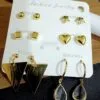 Mix GOLD EARRINGS COMBO PACK OF-6 PAIR EARRINGS